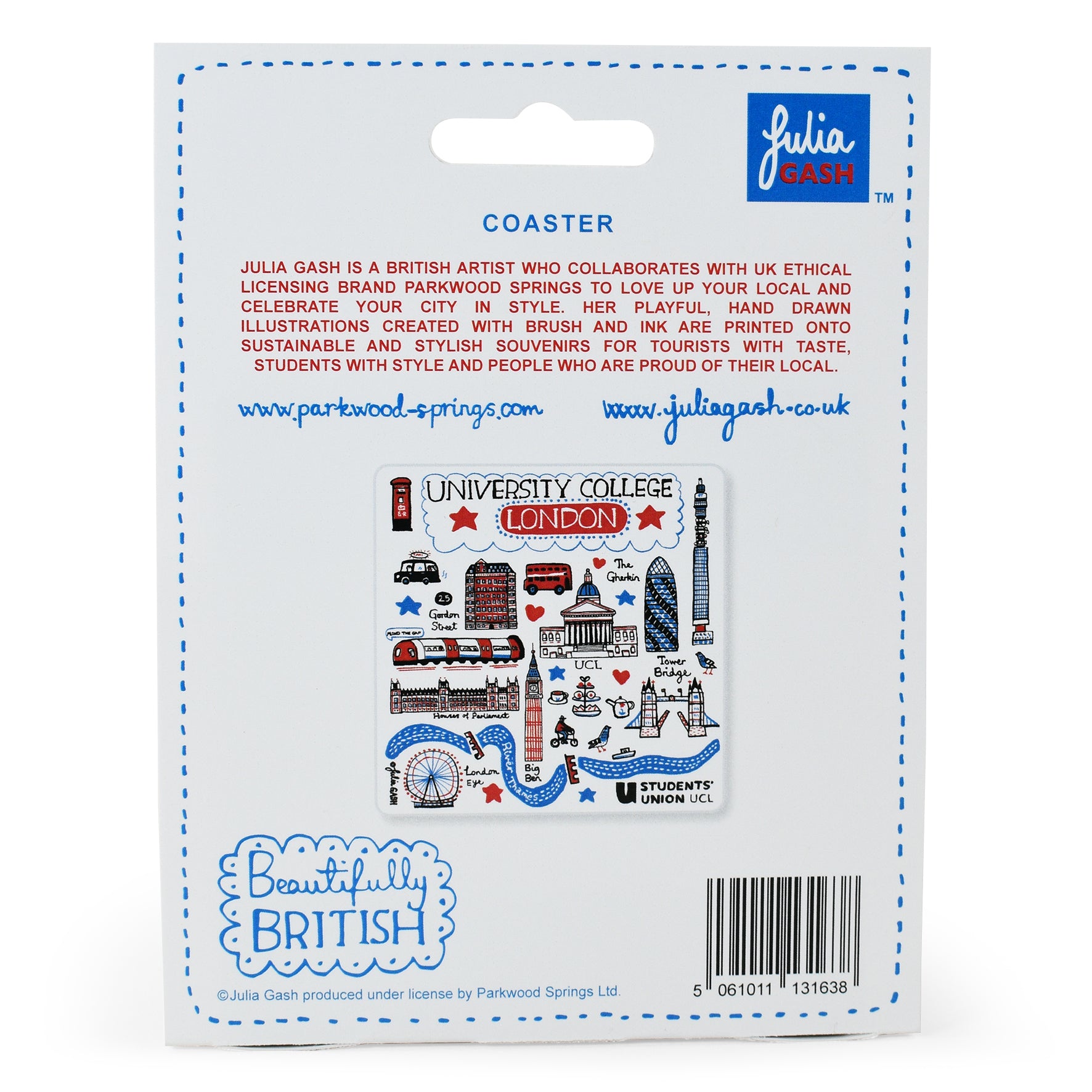 UCL London Coaster by Julia Gash