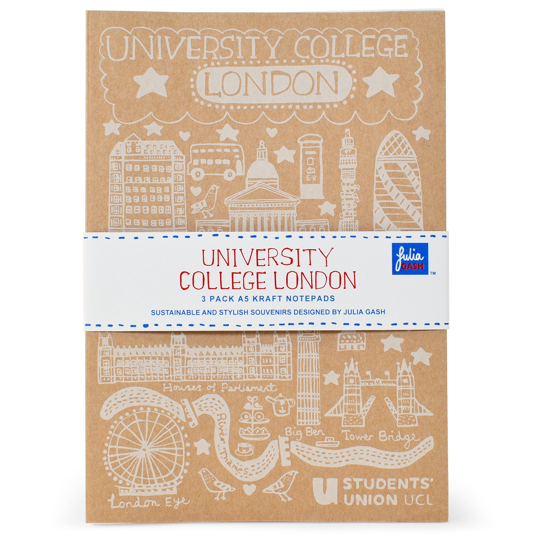 UCL 3 Pack Notepad