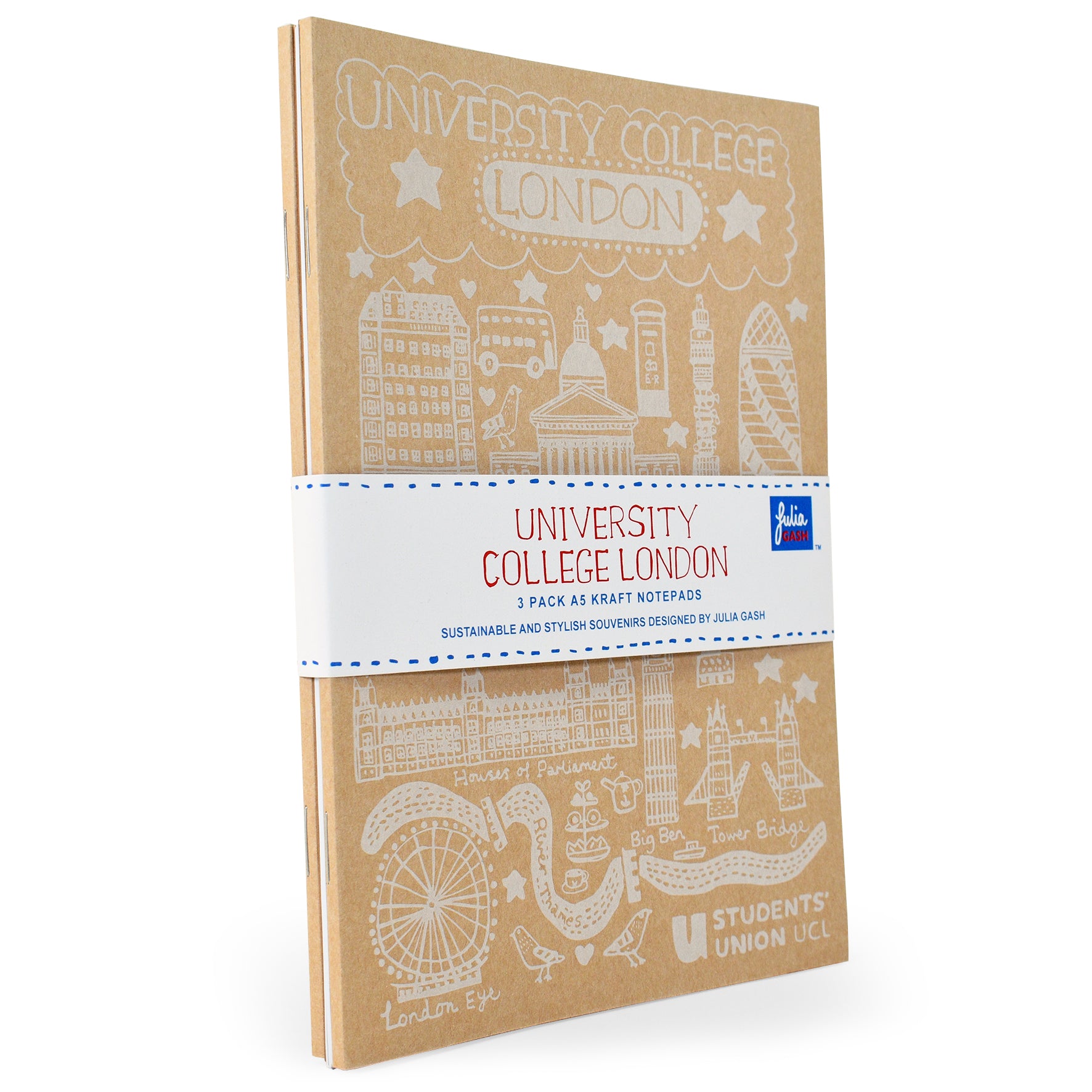 UCL 3 Pack Notepad