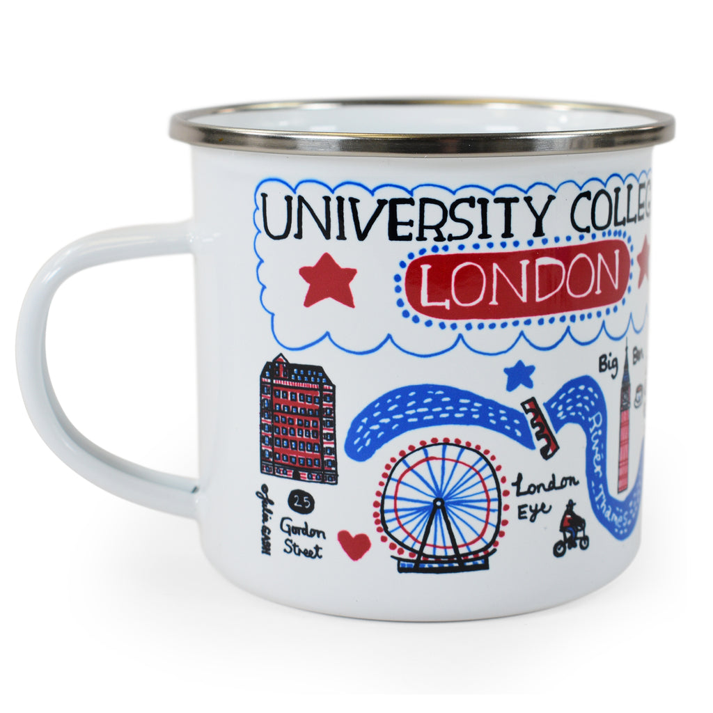 UCL London Design Tin Mug by Julia Gash