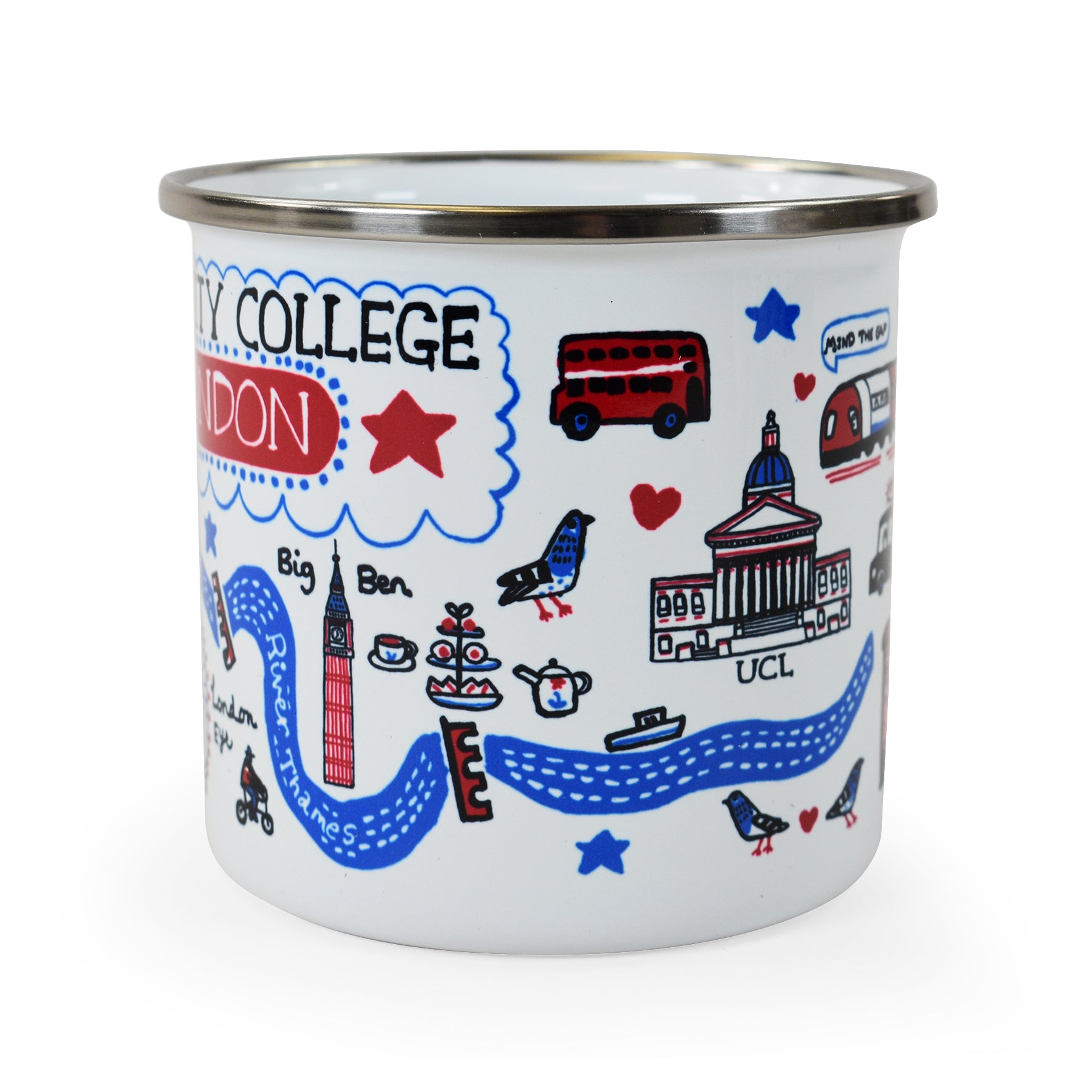 UCL London Design Tin Mug by Julia Gash