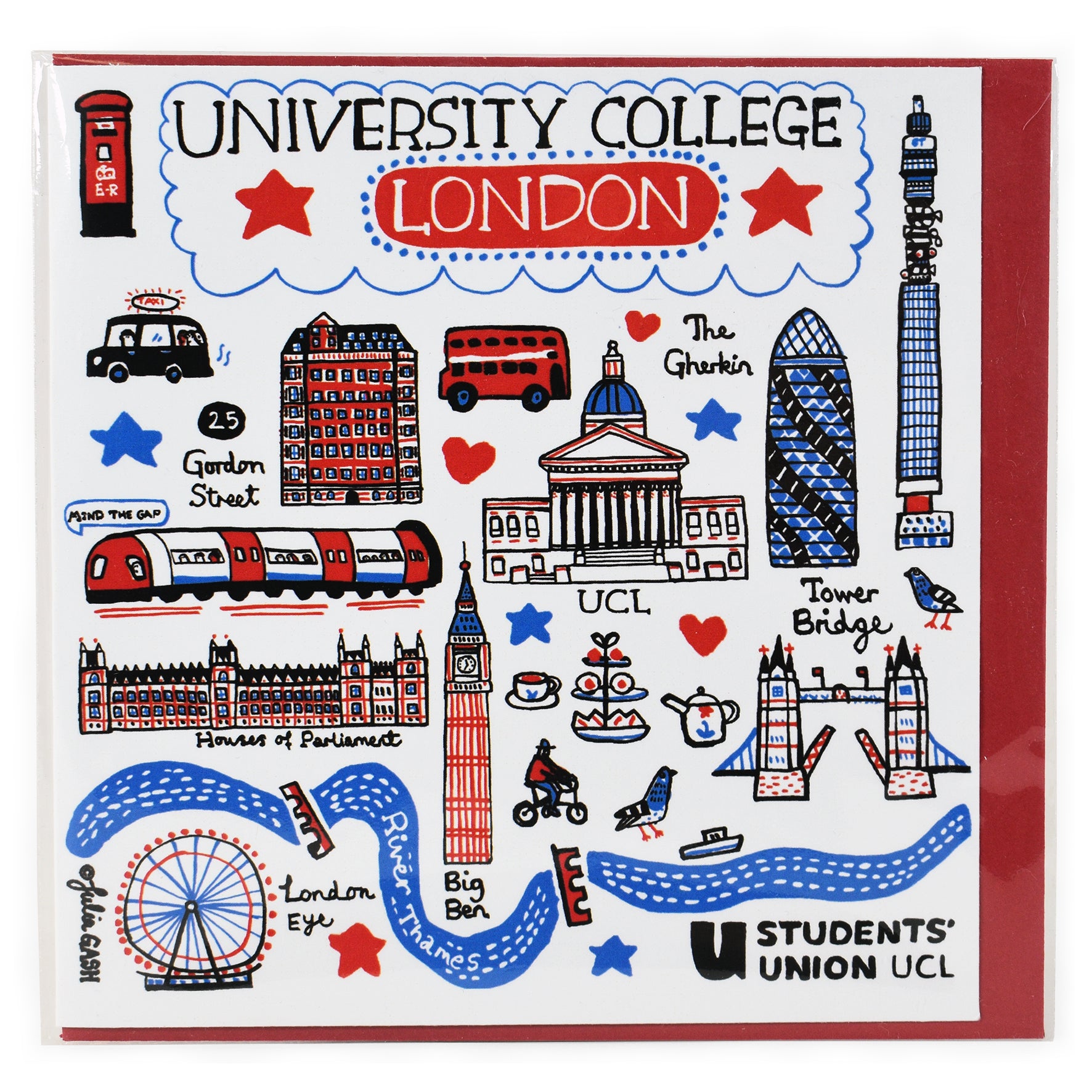 UCL Greeting Card by Julia Gash