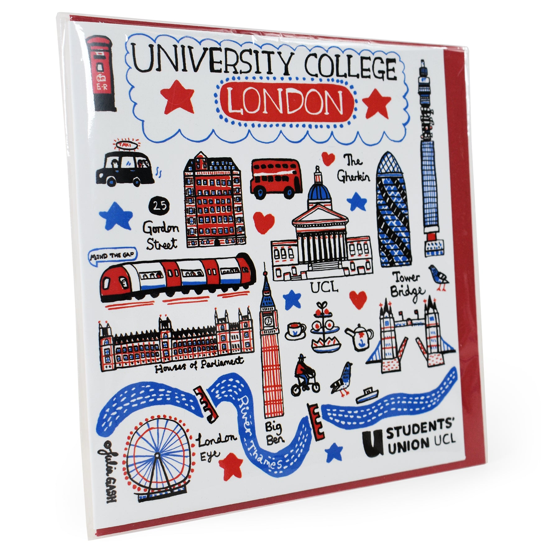 UCL Greeting Card by Julia Gash