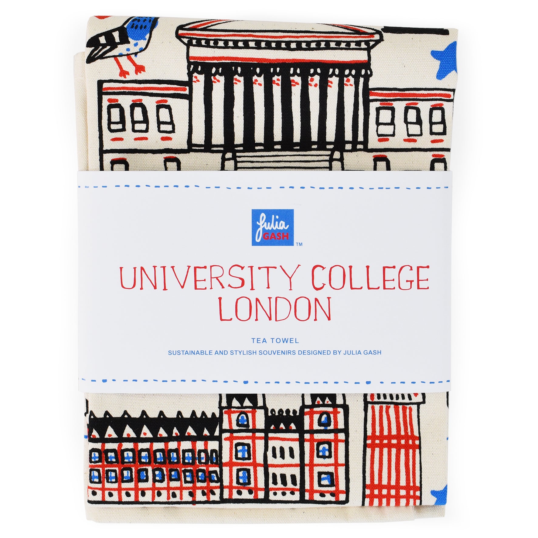 UCL Tea Towel by Julia Gash