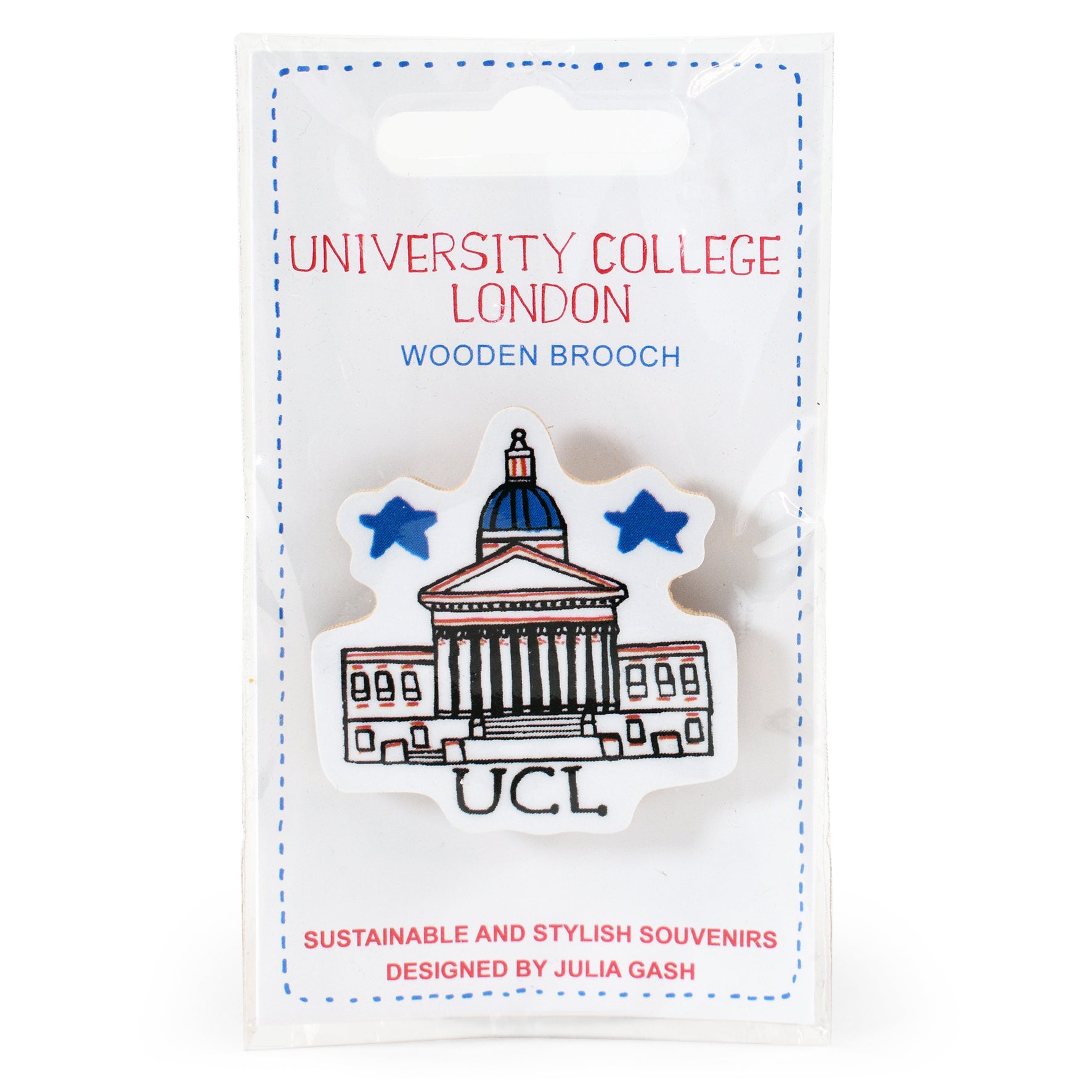 UCL Wooden Brooch by Julia Gash