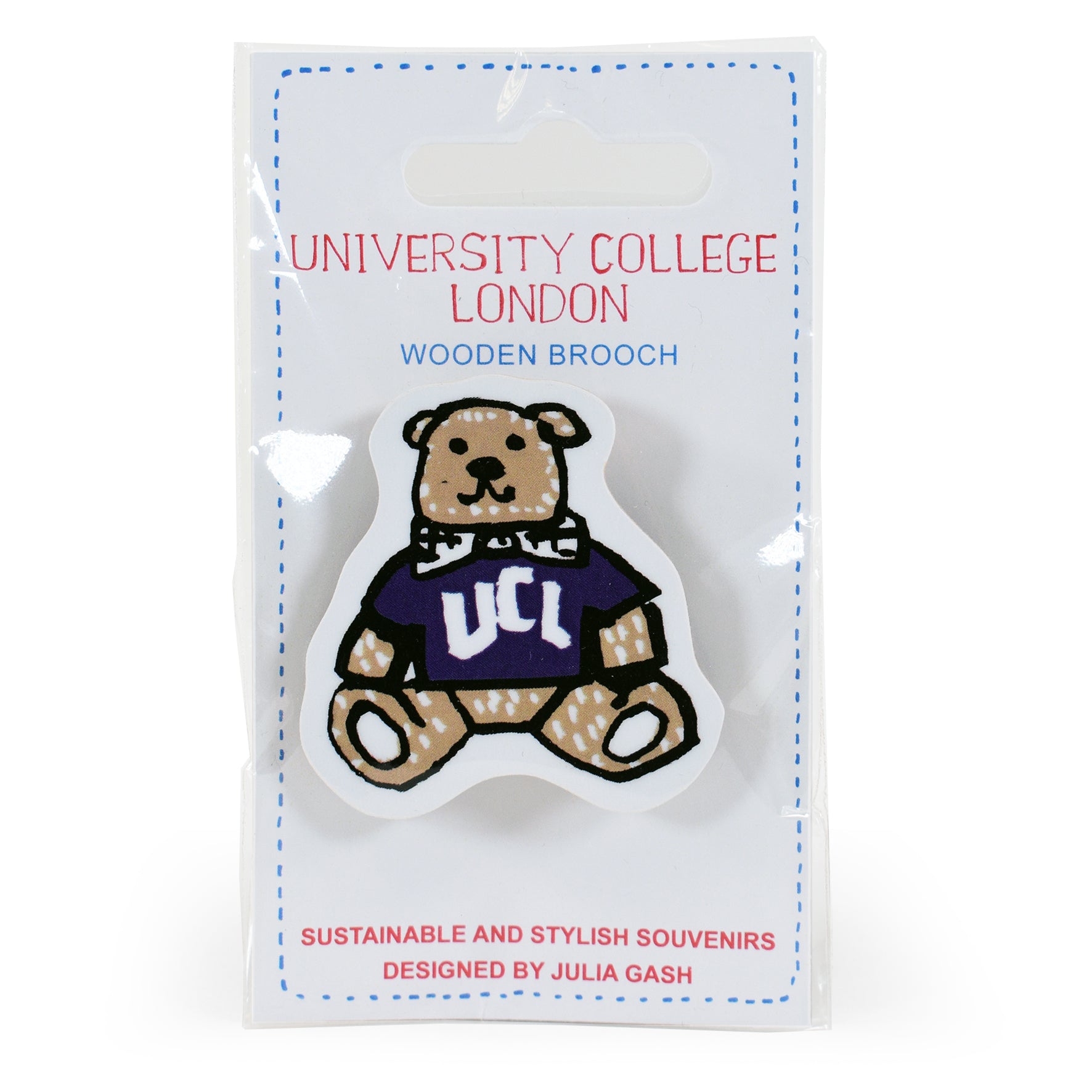 UCL Wooden Brooch by Julia Gash