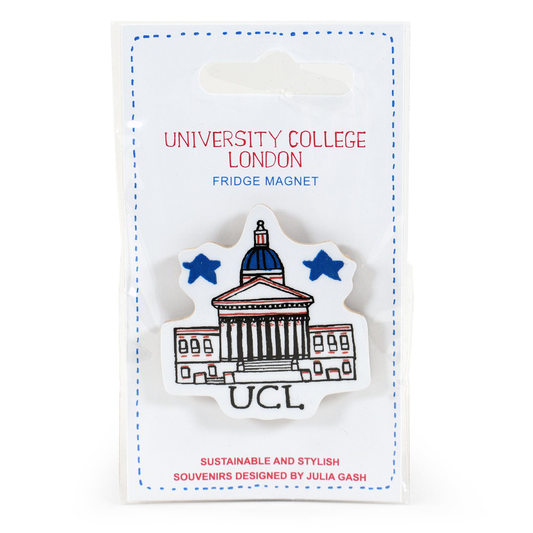 UCL Wooden Magnet by Julia Gash