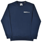 Navy blue sweatshirt with 'UCL200' logo on chest