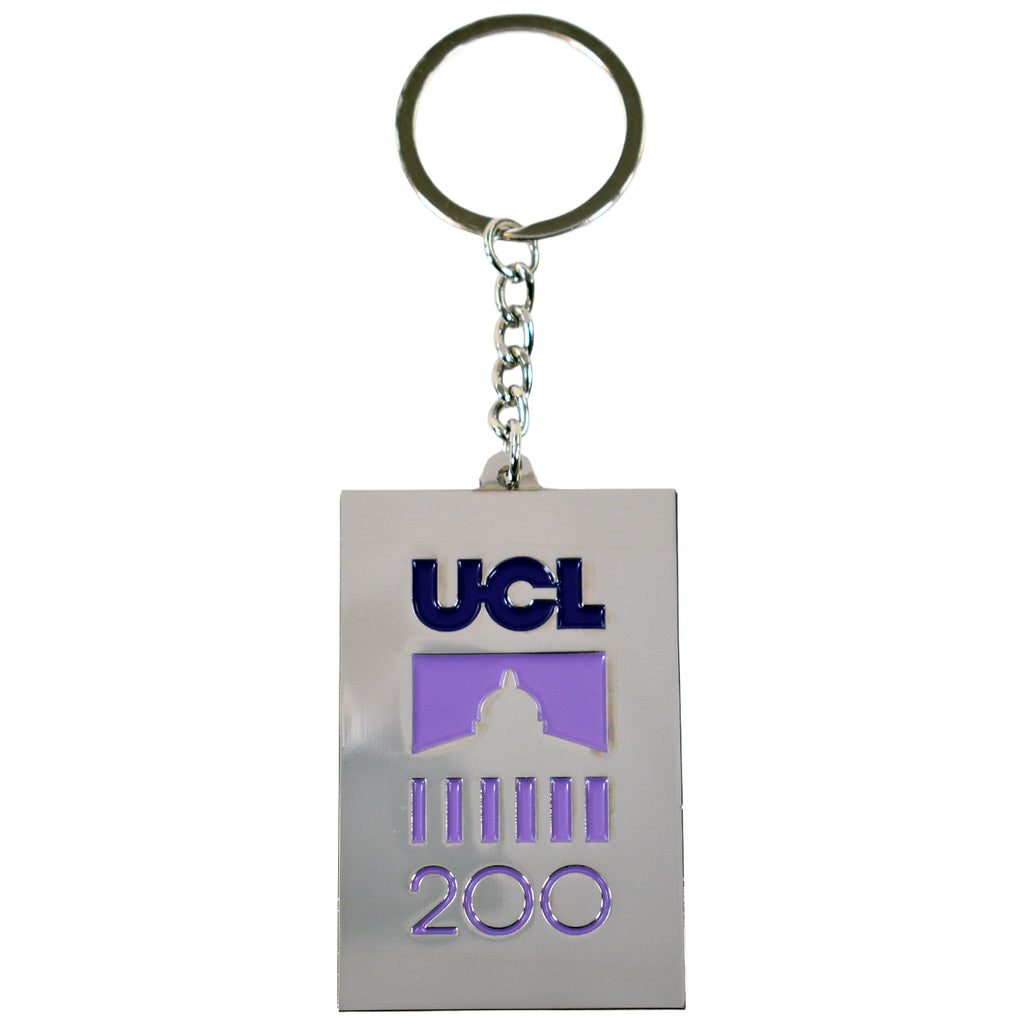 Keychain with UCL200 purple logo 
